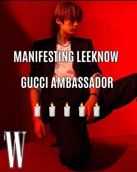 lee know gucci ambassador|lee know gucci cruise.